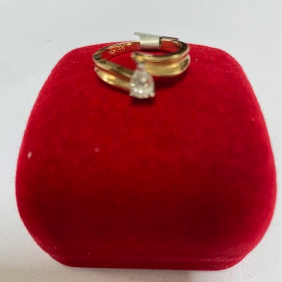 🌟🌸HOST PICK 🌟🌸 NWT 14K GOLD & GENUINE DIAMOND RING Set MSRP $2,595 - Picture 4 of 8